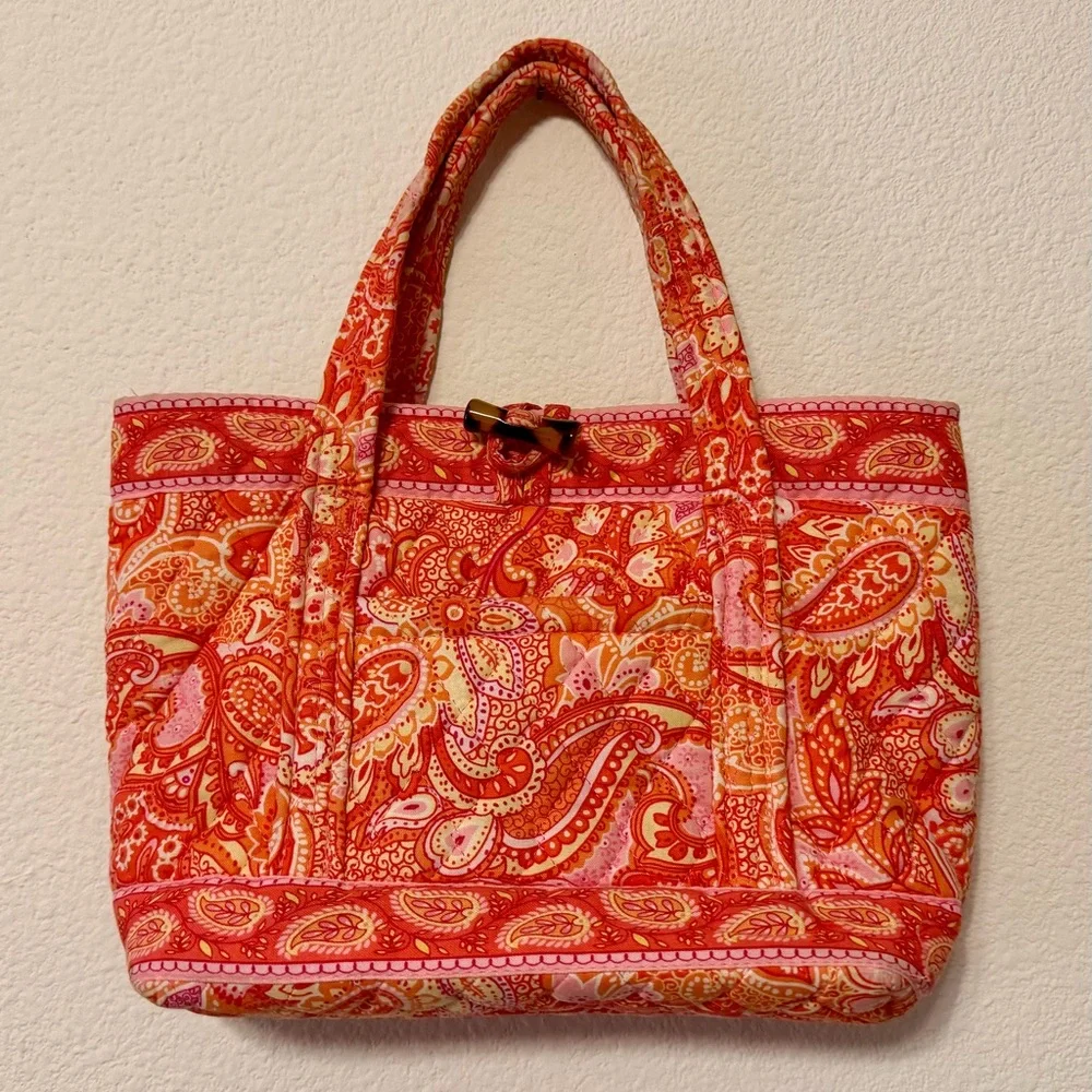 Vera Bradley Three Mini Bags Elegant Floral Brown - Picture 3 of 6